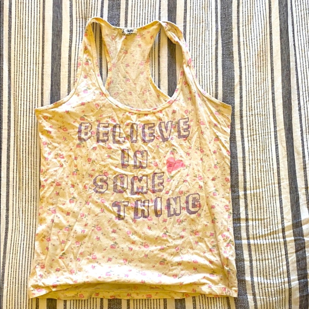 Racer back tank top